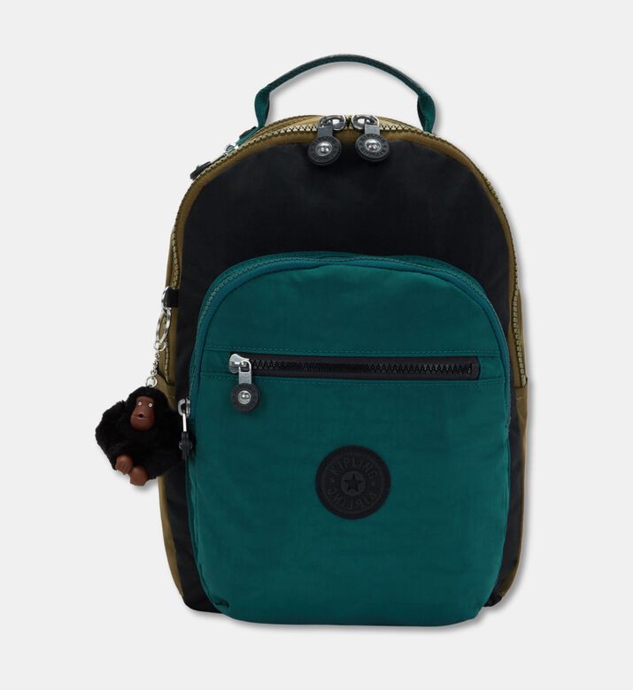Kipling Backpack Seoul S Black Khaki, Packshot View