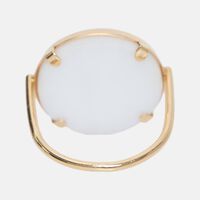 Ever Agate Disc Ring - 18k