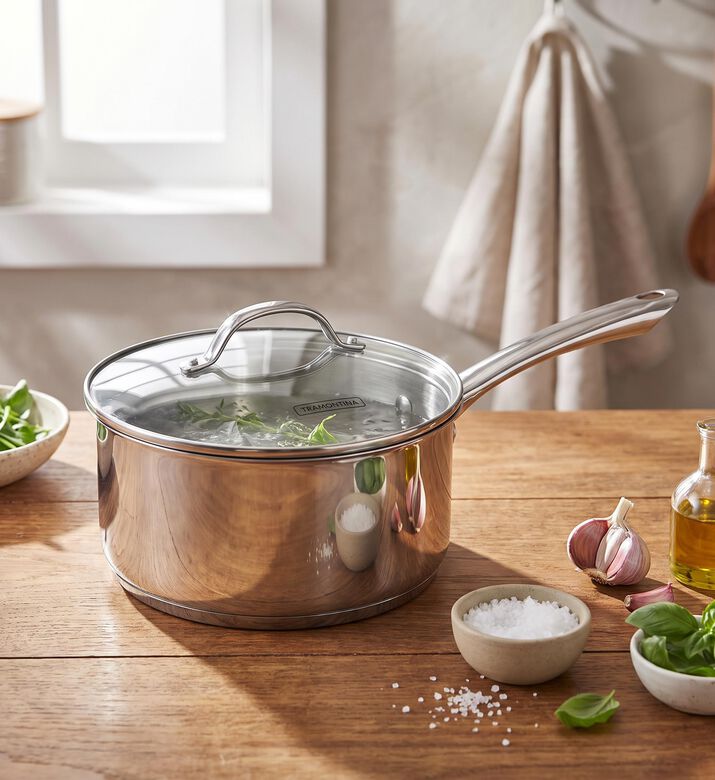 Tramontina Stainless Steel Saucepan - 16 Cm, Model View