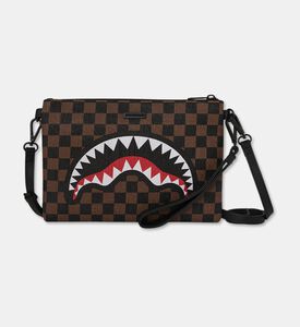 Sprayground Checkered Pattern Crossover Clutch Bag, Packshot View