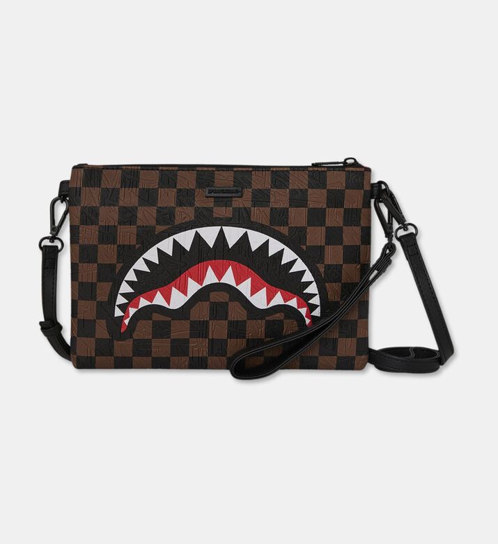 Sprayground Checkered Pattern Crossover Clutch Bag, Packshot View