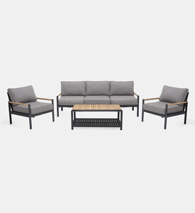 طقم صالون خشب الساج العنبر