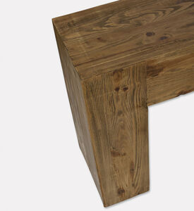 Home Deco and More Log Pine Wood Console, Packshot View