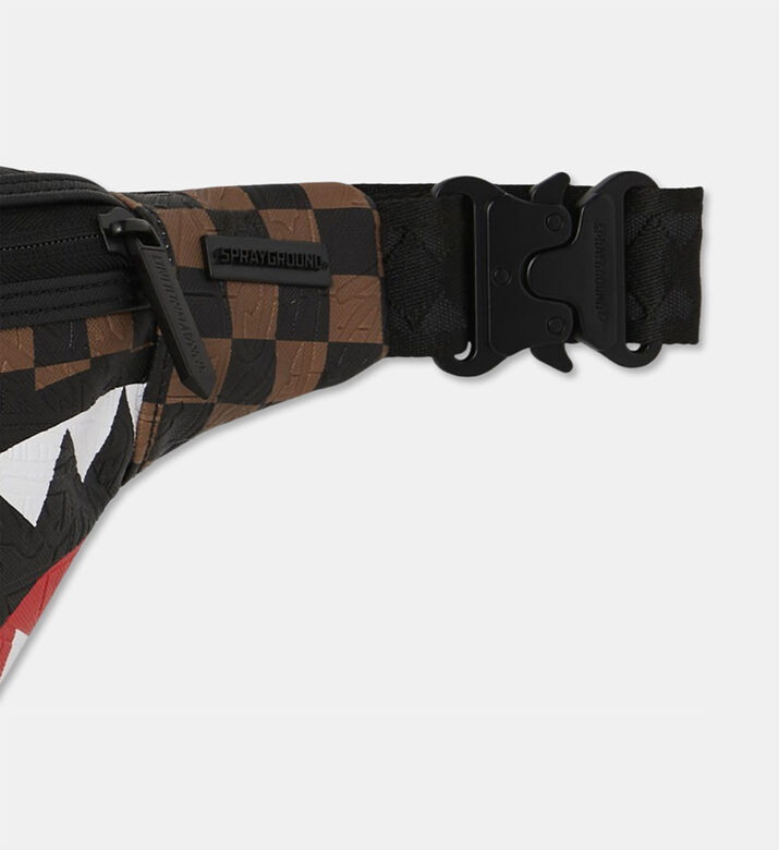 Sprayground Checkered Pattern Zip Fastening Crossbody Bag, Packshot View