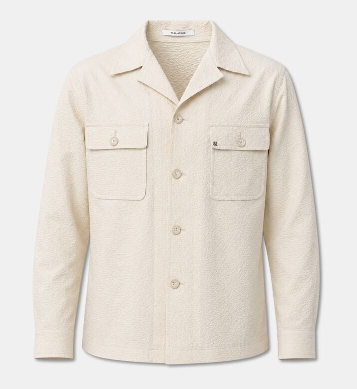 Tagliatore Textured Cotton Shirt Jacket, Packshot View