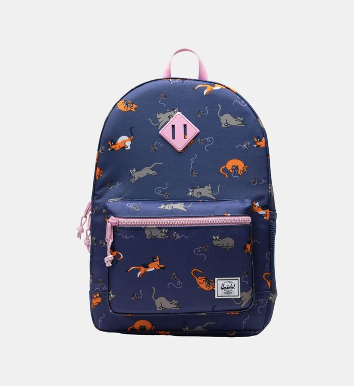 Grid Design Large Front Pocket Backpack