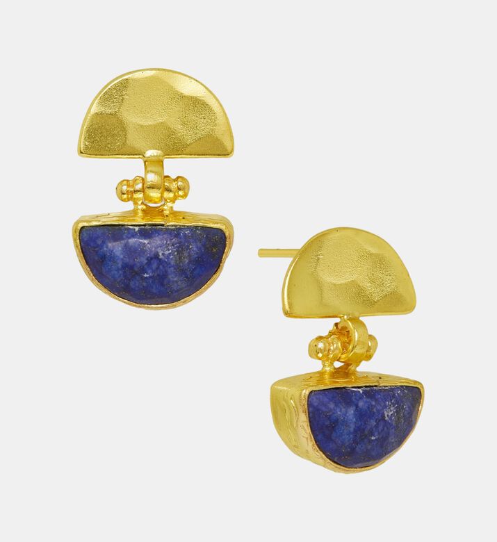 Ottoman Hands Earng Mina Lapis Stud, Packshot View Ottoman Hands Earng Mina Lapis Stud, Packshot View