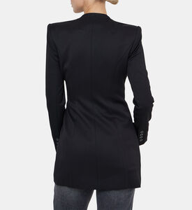 Lucien Curved V-neck Fitted Blazer Lucien Curved V-neck Fitted Blazer