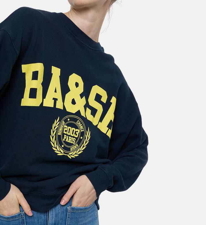 Ba and Sh Benjamin Cropped Sweatshirt, Model View