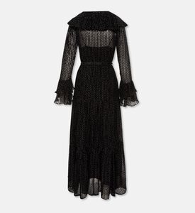 Carter and White Karina Burnout Polka Dot Maxi Dress, Packshot View