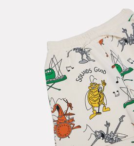 Stella McCartney Jersey Graphic-print Shorts, Packshot View