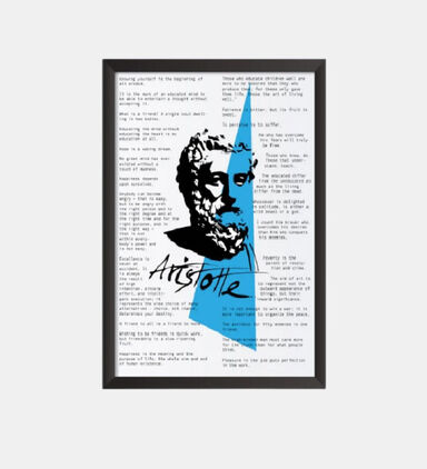 Aristote Quotes Plexi Canvas