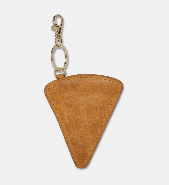 Manc Leather Pizza Slice Bag Charm, Packshot View