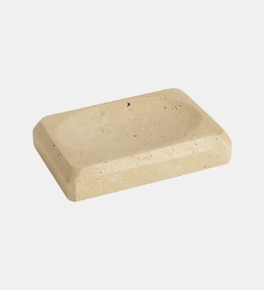 صحن صابون من ترافرتين طبيعي