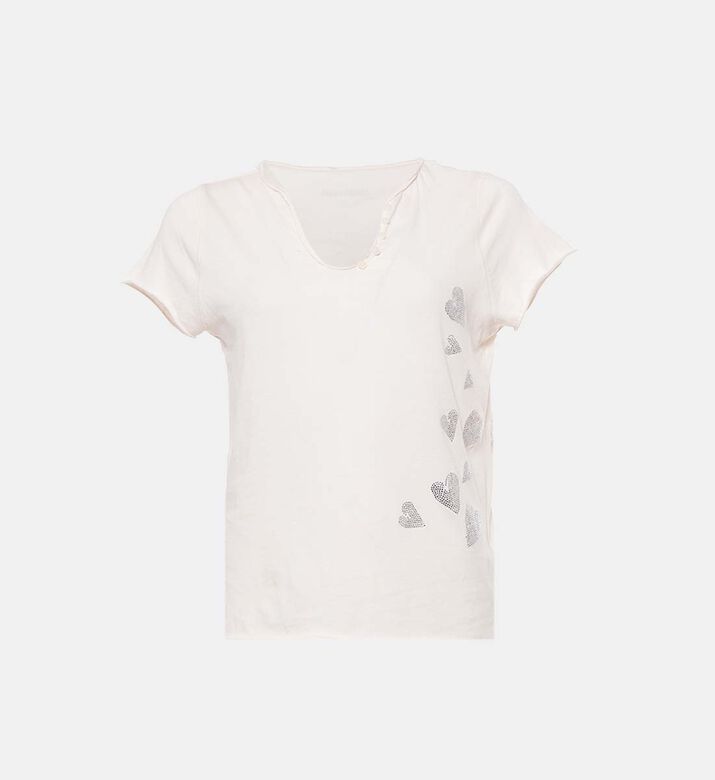 Tunisian Rain Rhinestone-embellished T-shirt