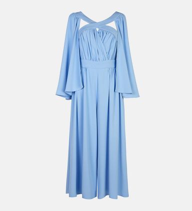 Cape-sleeve Jumpsuit