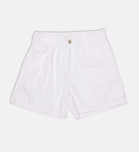 شورت غير رسمي بحزام خصر مطاطي