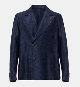 Cotton Linen Piquet Blazer