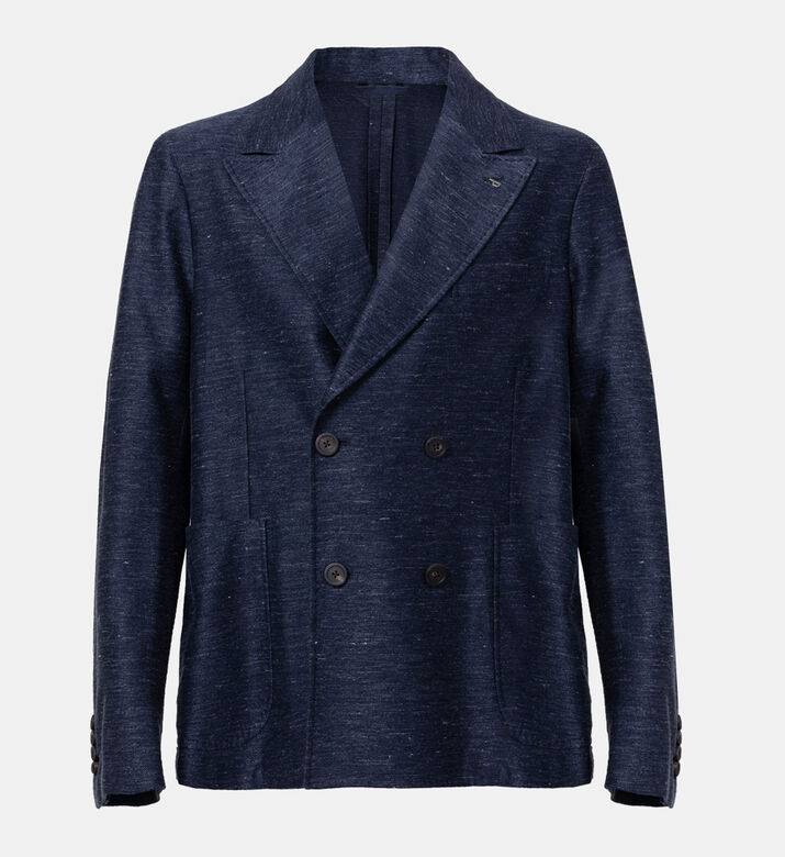 Cotton Linen Piquet Blazer