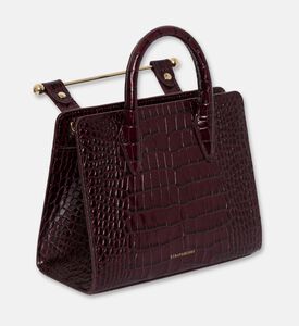 Strathberry The Strathberry Mini Tote Bag, Burgundy, Packshot View