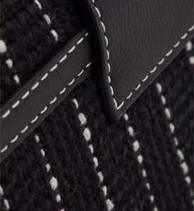 Tweed Crescent Chain Strap Bag