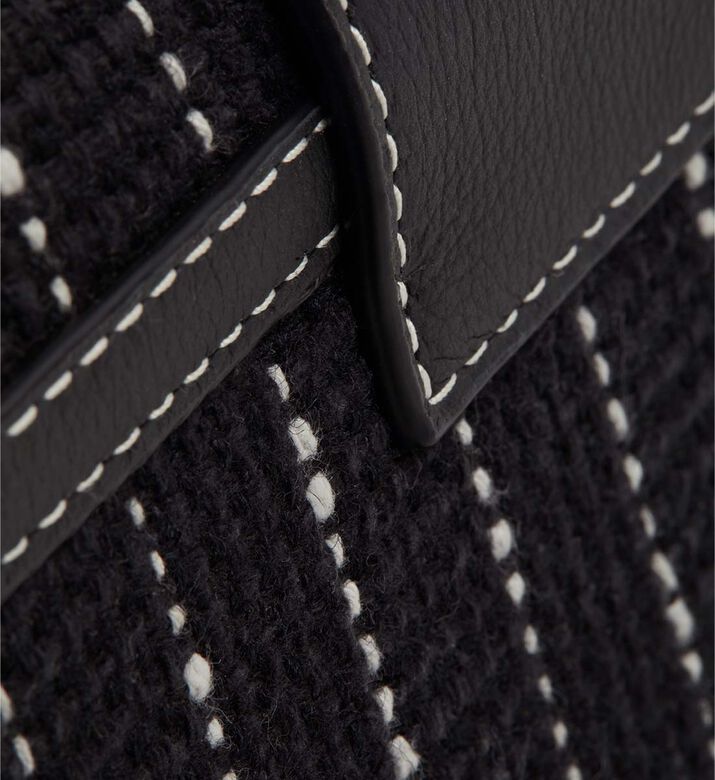 Tweed Crescent Chain Strap Bag