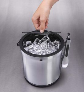 طقم دلو ثلج مع ملقط من فولاذ