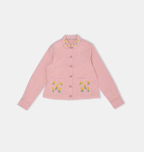 Cotton Sunflower Embroidery Jacket