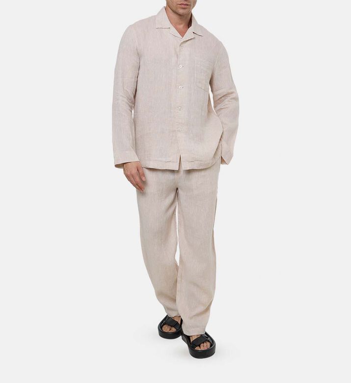 Long-sleeve Shirt Full-length Trousers Pajama Set