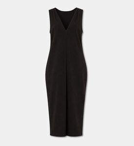 Samsoe Sleeveless V-neck Midi Dress, Brown, L, Packshot View
