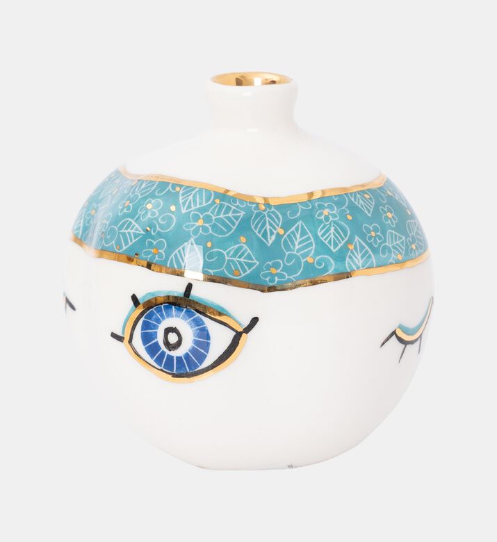 Noorena Evil Eye Gold Glazed Pomegranate Decorative, Gold, L, Packshot View