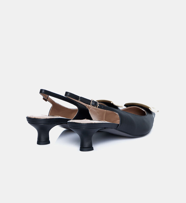 Low Heel Slingback Pumps