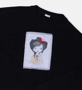 سترة مطبوعة للفتيات الصغيرات