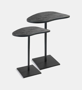 Home Deco and More Yang Metal Side Table 2-piece Set, Packshot View