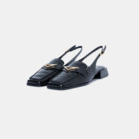Leather Slingback Sandals