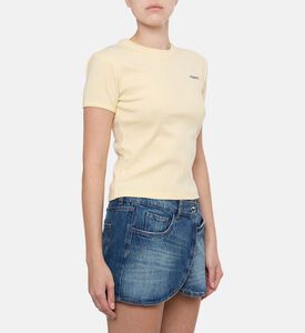 Coperni Slim T-shirt, Yellow, S, Model View