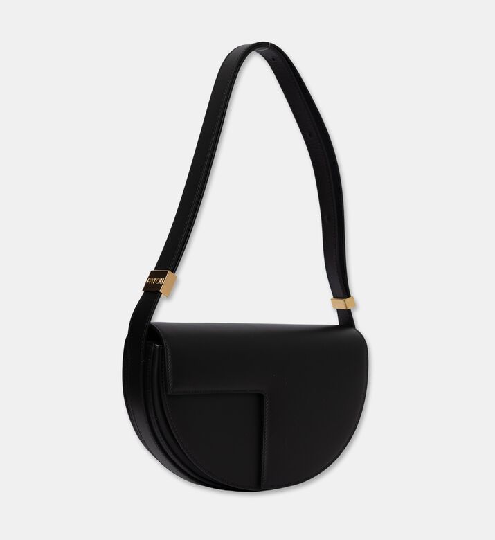 Patou Half-moon Asymmetrical Cut-out Bag, Black, Packshot View