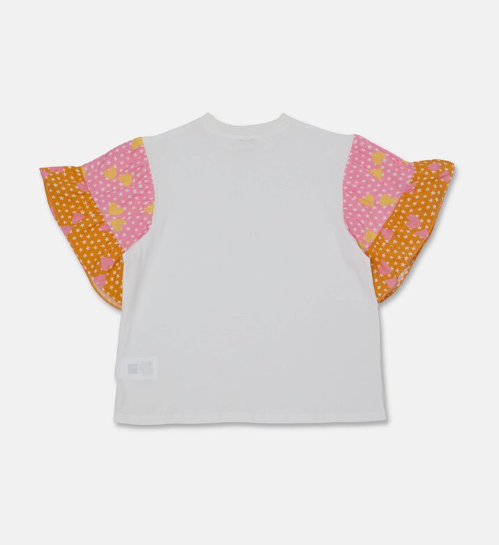 Stella McCartney Ruffle Layered-print Sleeve T-shirt, Packshot View