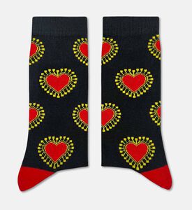 Sikasok Spikey Hearts Long Women Socks, Packshot View