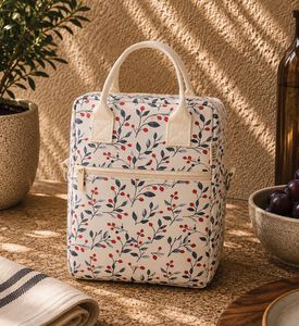 Estia Bloom Beige Insulated Lunch Bag, Packshot View