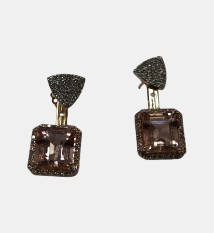 Christian Bonja 18k Morganite Earrings, Packshot View