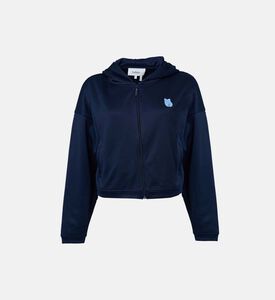 Hooded Cropped Sweat Jacket Hooded Cropped Sweat Jacket