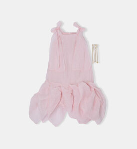 فستان بدون أكمام بعقدة مربوطة