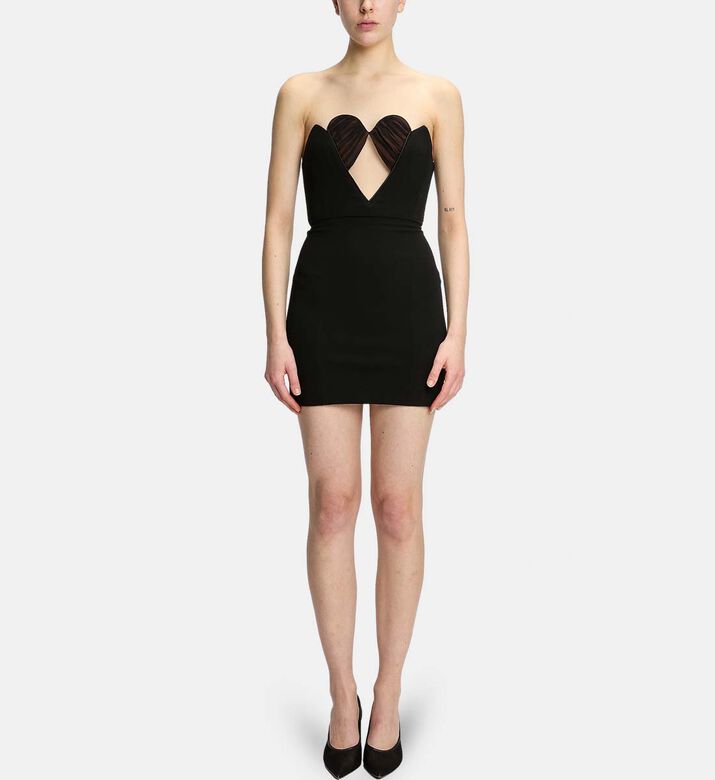 Heart-cup Fitted Mini Dress