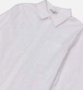 قميص قطن بوبلين بأكمام طويلة