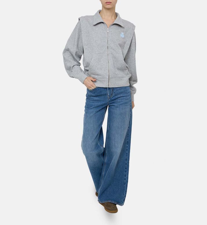 Wide-leg Denim Pants