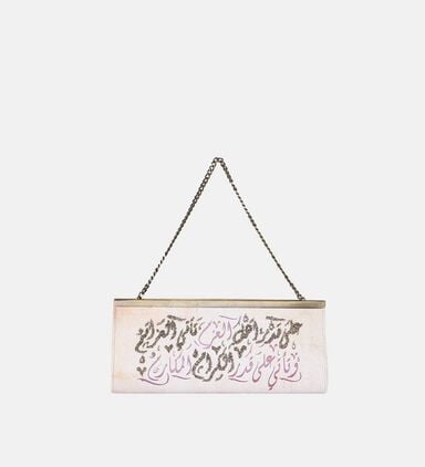 Embroidered Clutch Printed