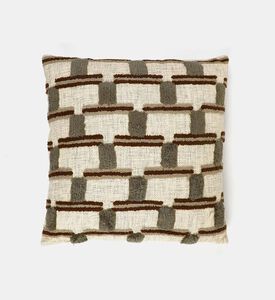 Home Deco and More Eden Cotton Square Cushion, Packshot View