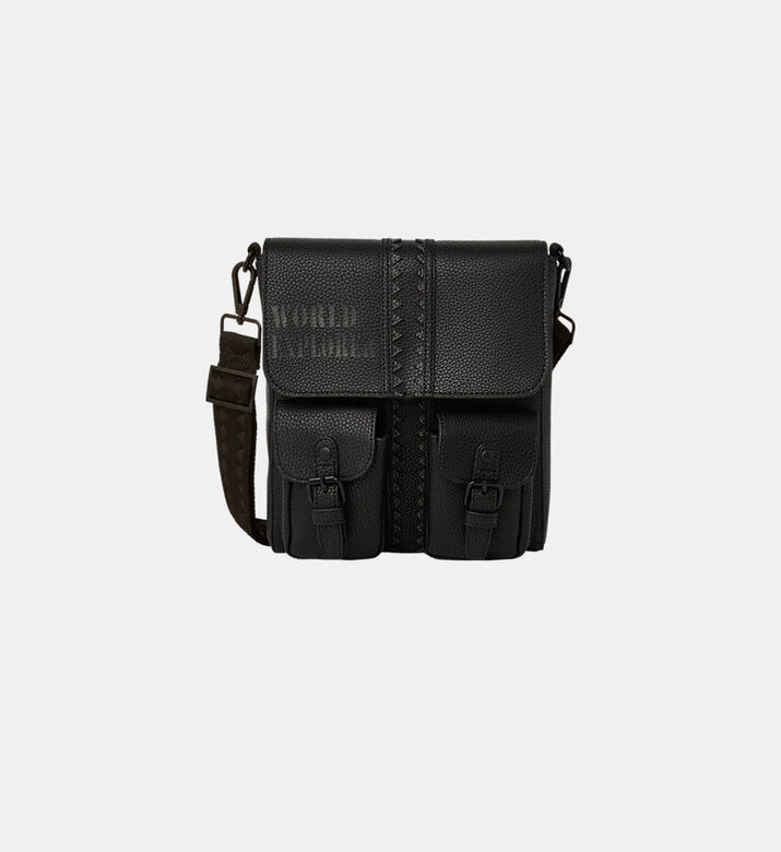 Flap Pockets Messenger Bag