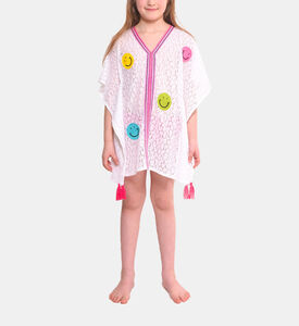 تونيك شاطئ بوجه مبتسم بلون ليمون